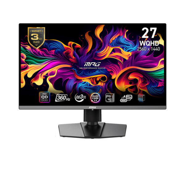 Màn Hình Gaming MSI MAG 271QPX QD-OLED (27 inch / QD-OLED / 360Hz / WQHD / 0.03ms)