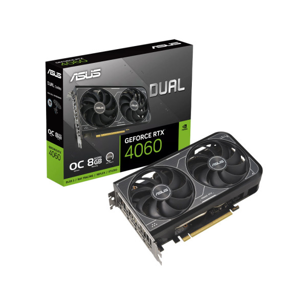 Card màn hình Asus Dual GeForce RTX 4060 V2 OC Edition 8GB GDDR6 (DUAL-RTX4060-O8G-V2)