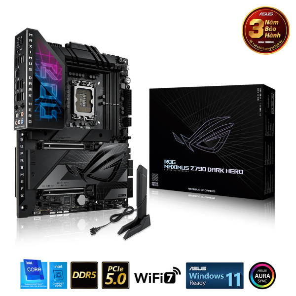 Bo Mạch Chủ ASUS ROG Maximus Z790 DARK HERO WIFI 7 (M2, HDMI, USB Type-C)