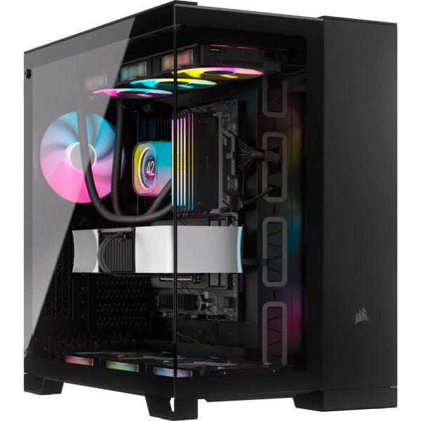 Vỏ Máy Tính Corsair 6500X TEMPERED GLASS Mid-Tower Dual Chamber Black