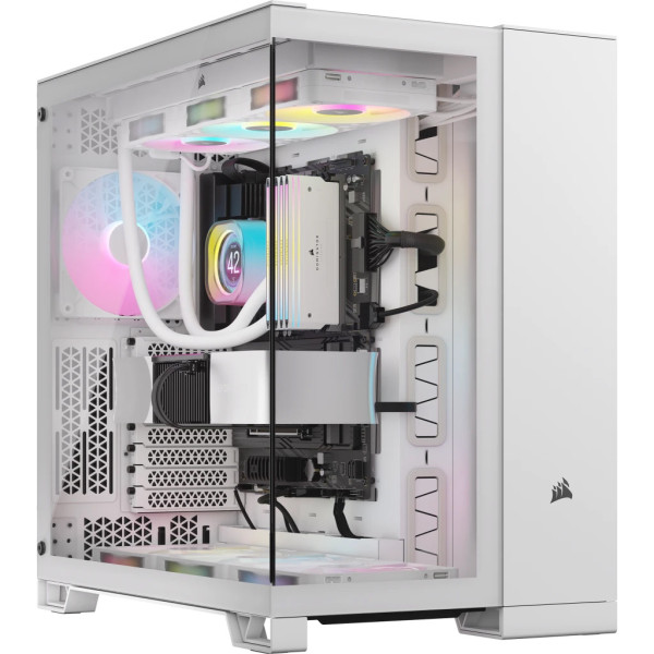 Vỏ Máy Tính Corsair 6500X TEMPERED GLASS Mid-Tower Dual Chamber White