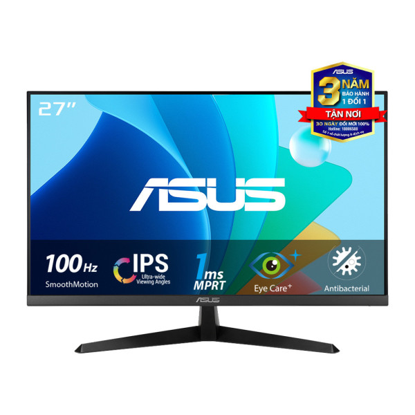 Màn Hình ASUS VY279HF 27 inch FHD (1920 x 1080), IPS, 100Hz, IPS, 1ms MPRT