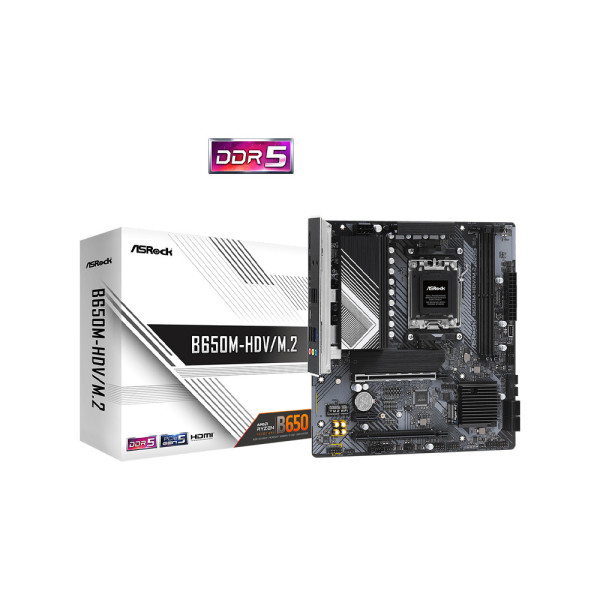 Bo mạch chủ ASROCK B650M-HDV/M2 DDR5 (HDMI, Display Port)