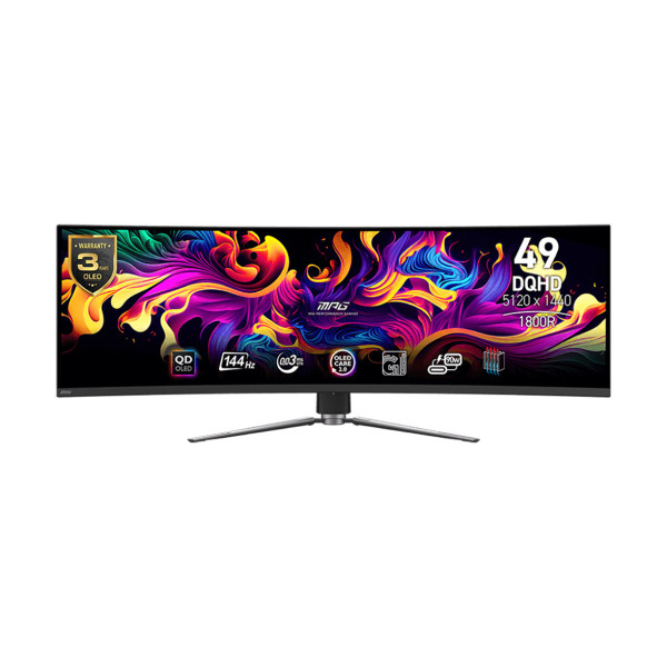 Màn Hình Gaming MSI MPG 491CQP QD-OLED (49 Inch / 144Hz/ DQHD / 0.03ms / QD-OLED)