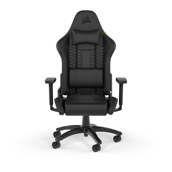 Ghế Gaming Corsair TC100 RELAXED - Leatherette, Black/Black