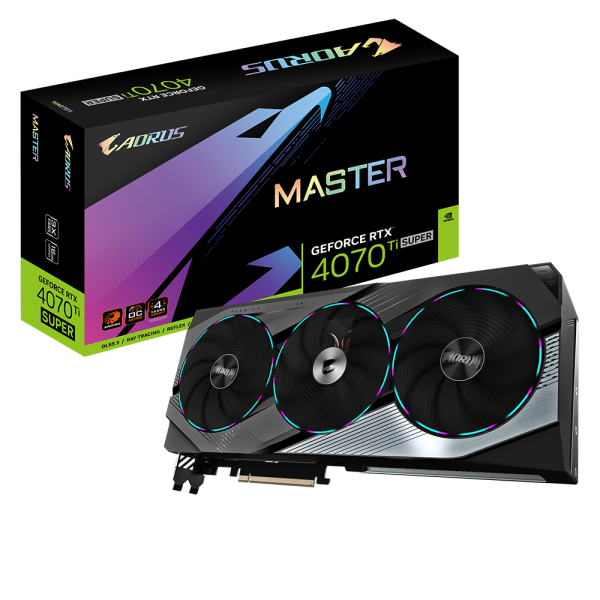 Card Màn Hình GIGABYTE AORUS GeForce RTX ™ 4070  Ti SUPER MASTER 16G