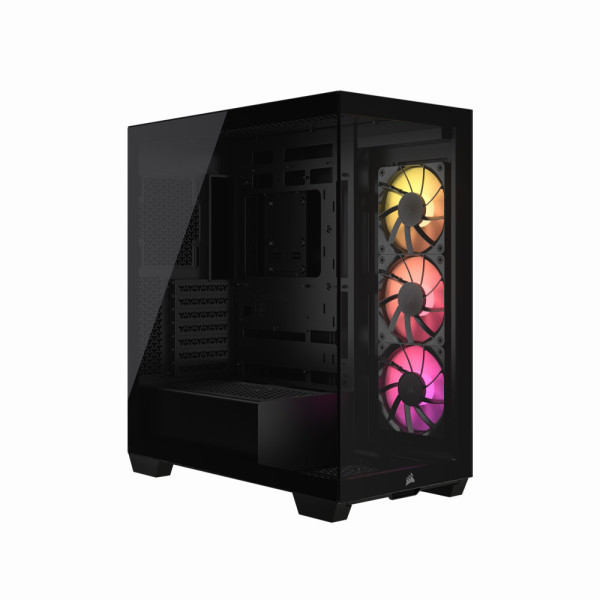 Vỏ máy tính Corsair iCUE LINK 3500X RGB Tempered Glass Mid-Tower Black