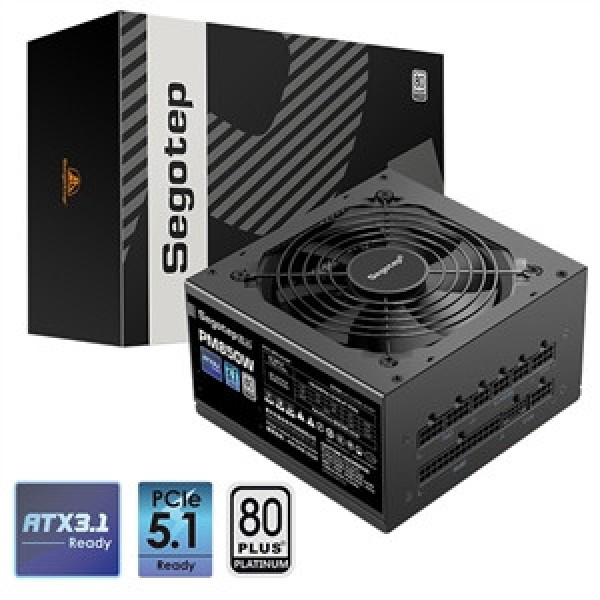 Nguồn Máy Tính Segotep PM850W 80 Plus Platinum PCIe 5.1 ATX 3.1