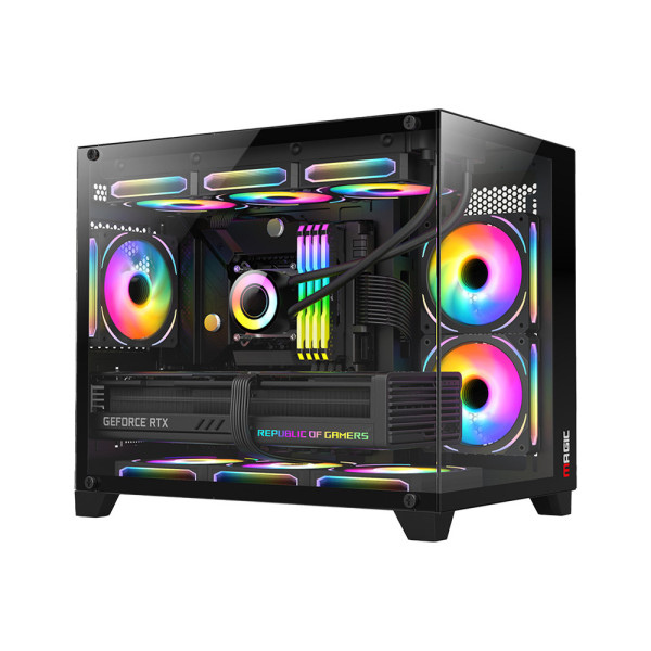 Vỏ máy tính Case Magic Aqua-M Ultra Pro Black (M-ATX)