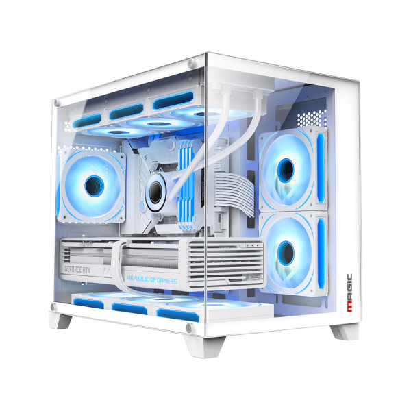 Vỏ máy tính Case Magic Aqua-M Ultra Pro White (M-ATX)