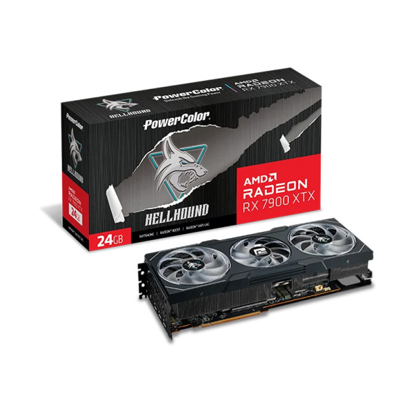 Card màn hình Power Color Hellhound AMD Radeon RX 7900 XTX 24GB GDDR6 (RX 7900 XTX 24G-L/OC)