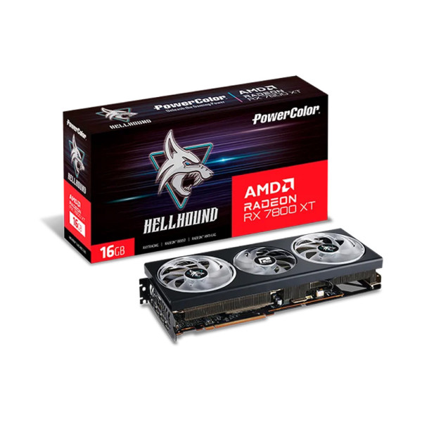 Card màn hình Power Color Hellhound AMD Radeon RX 7800 XT 16GB GDDR6 (RX7800XT 16G-L/OC)