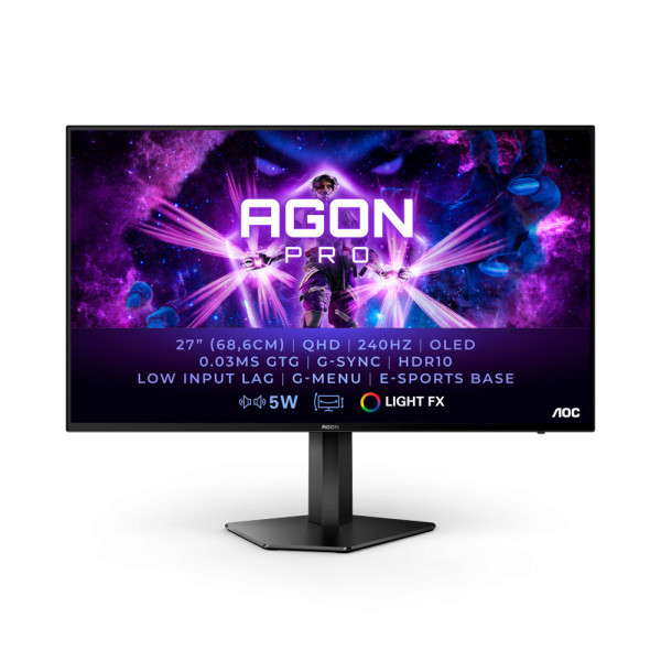 Màn hình AOC AGON Pro AG276QZD2 26.5 inch/QHD/QD-OLED/240Hz/0.03ms