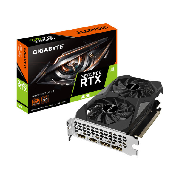 Card Màn Hình GIGABYTE GeForce RTX 3050 WINDFORCE OC 6G (GV-N3050WF2OC-6GD)