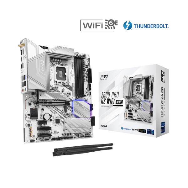 Bo Mạch Chủ Mainboard ASRock Z890 Pro RS WiFi WHITE