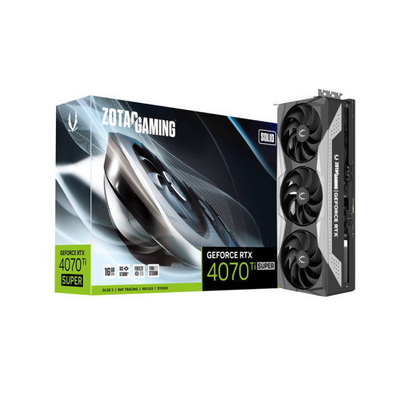 Card màn hình ZOTAC GAMING GeForce RTX 4070 Ti SUPER Solid 16GB GDDR6X