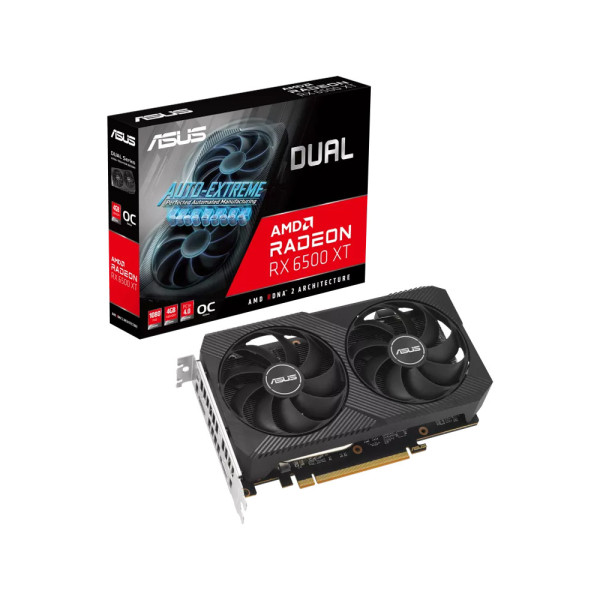 Card Màn Hình VGA ASUS Dual Radeon™ RX 6500 XT OC Edition (DUAL-RX6500XT-O4G-V2)