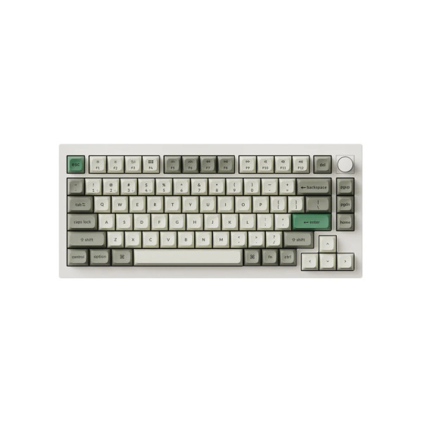 Bàn Phím Cơ Không Dây Keychron Q1 Max Shell White RGB Knob Hotswap (Gateron Sw)