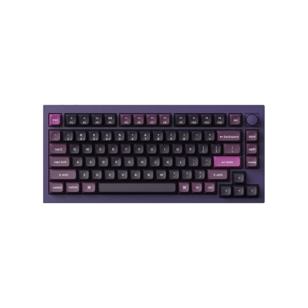 Bàn Phím Cơ Không Dây Keychron Q1 Max Purple RGB Knob Hotswap (Gateron Sw)