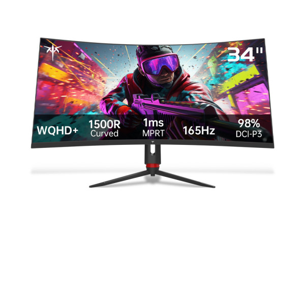 Màn Hình Cong Gaming KTC H34S18S 34 Inch WQHD VA 165Hz 1ms