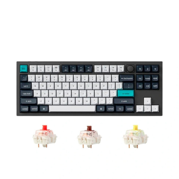 Bàn Phím Cơ Không Dây Keychron Q3 Max Carbon Black RGB Knob Hotswap (Gateron Sw)