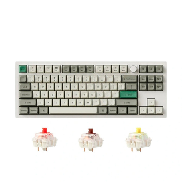 Bàn Phím Cơ Không Dây Keychron Q3 Max Shell White RGB Knob Hotswap (Gateron Sw)