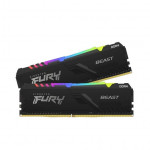 Bộ nhớ Ram PC Kingston Fury Beast RGB 16GB_KF436C17BBAK2/8 (2x8GB) DDR4 3600MHz Black