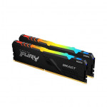 Bộ nhớ Ram PC Kingston Fury Beast RGB 16GB_KF436C17BBAK2/8 (2x8GB) DDR4 3600MHz Black