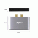 Bộ chia USB Type-C Rapoo XD20M-3