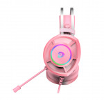 Tai nghe có dây DARE-U EH469 RGB Pink-3