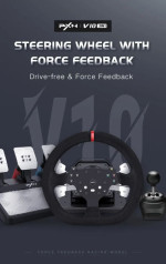 Vô lăng chơi game PXN V10 METAL FBB PRO Gaming Racing Wheel