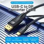 Cáp chuyển Vention USB Type-C to Display Port (4K 60Hz - 2K 170Hz)