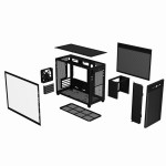 Vỏ Case ASUS Prime AP201 Tempered Glass MicroATX Case (Trắng/Đen)