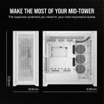 Vỏ máy tính Corsair 5000D Core Airflow Mid-Tower ATX White