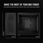 Vỏ máy tính Corsair 5000D Core Airflow Mid-Tower ATX Black