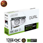 Card màn hình ASUS Dual GeForce RTX 4070 Super White OC Edition 12GB GDDR6X (DUAL-RTX4070S-O12G-WHITE)