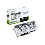 Card màn hình ASUS Dual GeForce RTX 4070 Super White OC Edition 12GB GDDR6X (DUAL-RTX4070S-O12G-WHITE)