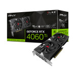 Card màn hình PNY GeForce RTX 4060 Ti VERTO Dual OC 16GB (VCG4060T16DFXPB1-O)