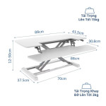 Bàn chuyển đổi độ cao động cơ điện Ergolife Flexispot EM7L